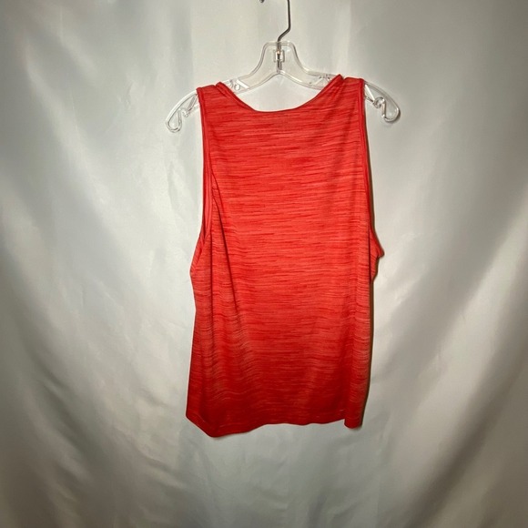 Adidas Mens Climalite Tank Top Orange Space Dye Athletic Singlet Medium - Picture 4 of 6